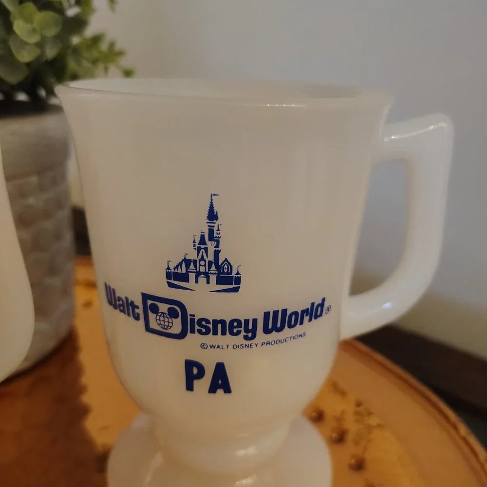 Walt Disney World Milk Glass Mug Set(two) - Picture 4 of 8